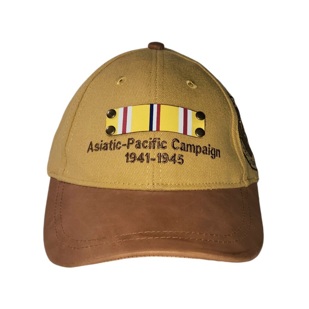Asiatic Pacific Campaign 1941-1945 Cap Hat Beige Brown One Size Adjustable